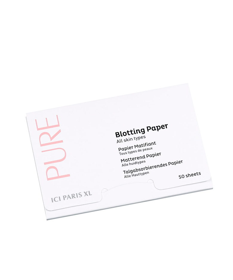 Strandvakantie gepland? Dan mag ICI PARIS XL Pure Blotting Paper zeker niet ontbreken in je strandtas.