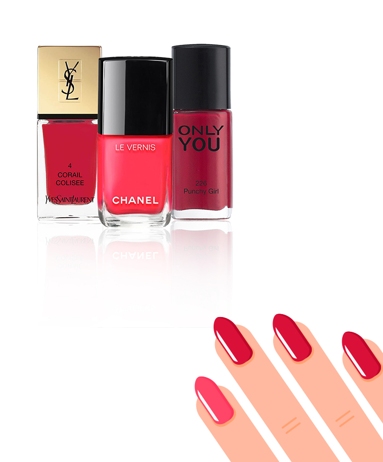 Nageltrend met monochromatische tintent