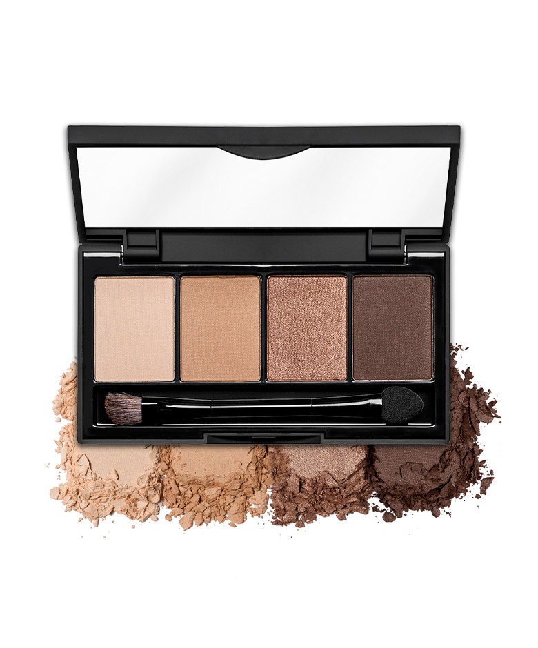 Quad Eyeshadow ‘001 Coffee’ van BE Creative Make Up
