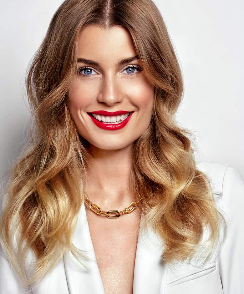 rode lippen make-up look