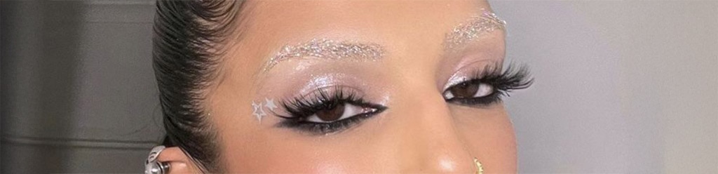 glitter brows