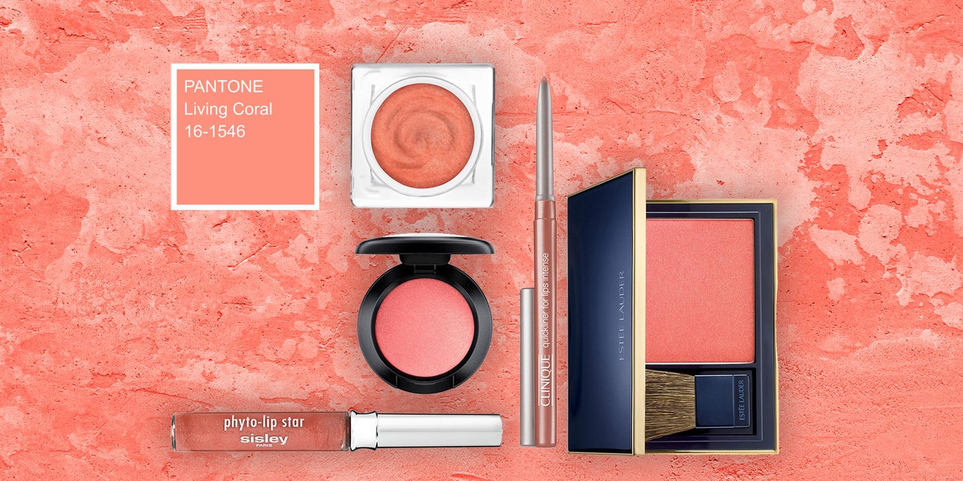 Living Coral color of the Year 2019 Patchy texture of concrete wall or abstract plaster background.