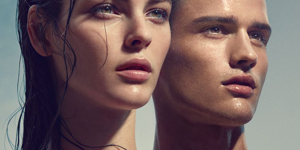 Mannelijk en vrouwelijk model voor Bottega Veneta