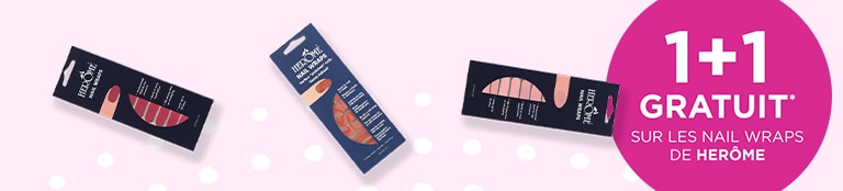 1+1* sur les nail wraps de HERÔME 1+1* sur les nail wraps de HERÔME