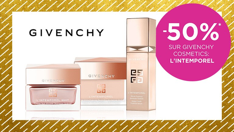 -50% sur GIVENCHY COSMETICS: L'INTEMPOREL* -50% sur GIVENCHY COSMETICS: L'INTEMPOREL*