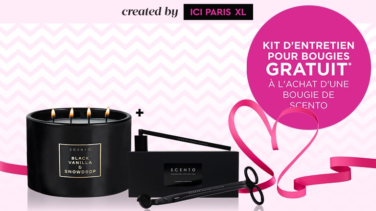 Ajoutez le kit d'entretien pour bougies et une bougie de SCENTO à votre panier et recevez le kit d'entretien pour bougies gratuitement !* Ajoutez le kit d'entretien pour bougies et une bougie de SCENTO à votre panier et recevez le kit d'entretien pour bougies gratuitement !*