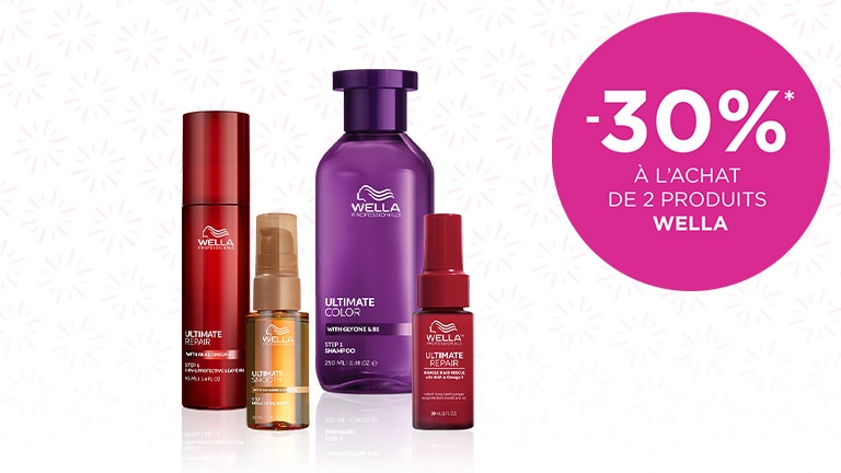 -30%* à l’achat de 2 produits WELLA* -30%* à l’achat de 2 produits WELLA*