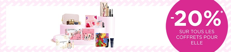 -20% sur tous les coffrets pour elle* -20% sur tous les coffrets pour elle*