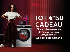 Koop nu een AEG wasmachine, droogkast of was-droogcombinatie en krijg tot € 150 ICI PARIS XL vouchers cadeau! Koop nu een AEG wasmachine, droogkast of was-droogcombinatie en krijg tot € 150 ICI PARIS XL vouchers cadeau!