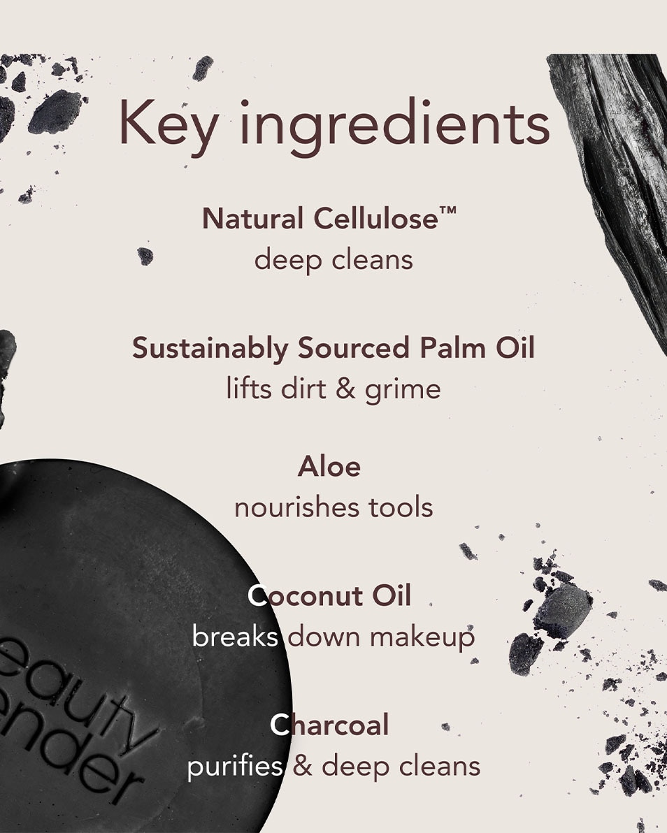 BEAUTYBLENDER BEAUTYBLENDER SOLID CHARCOAL CLEANSER 1 ST 3