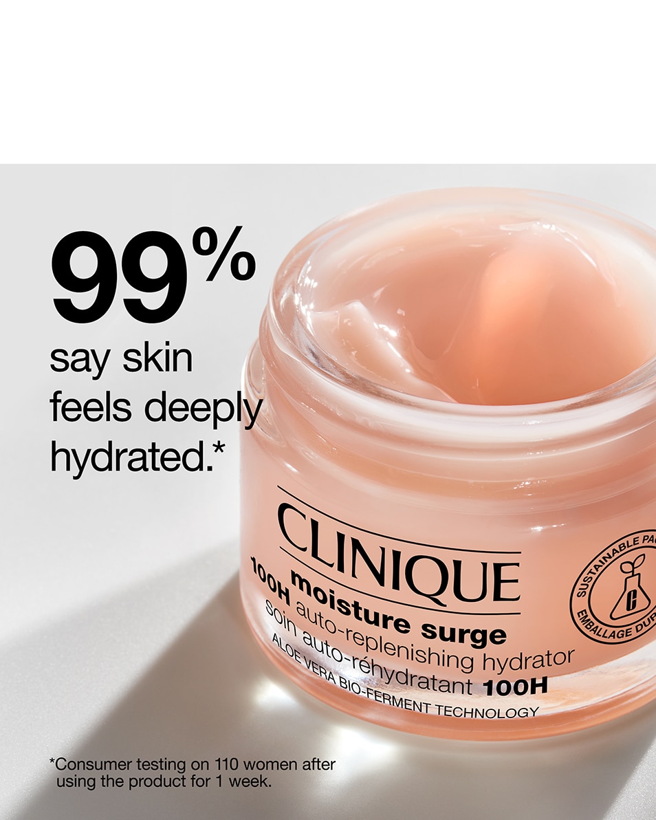 CLINIQUE MOISTURE SURGE™ 100H AUTO-REPLENISHING HYDRATOR JUMBO HYDRATERENDE DAG- & NACHTCRÈME - VERFRISSEND & MET ALOË VERA 125 ML 3