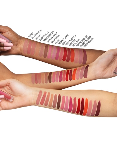 HUDA BEAUTY LIQUID MATTE ULTRA-COMFORT TRANSFER-PROOF LIPSTICK SLAYTINA