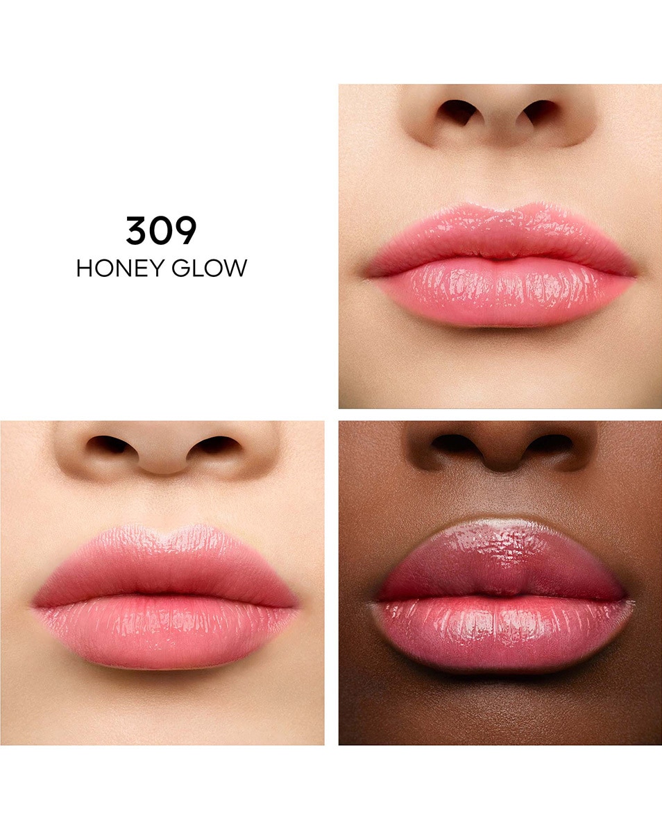 GUERLAIN KISS KISS BEE GLOW BAUME TEINTÉ INFUSÉ AU MIEL 98% D'ORIGINE NATURELLE 309 HONEY GLOW 3