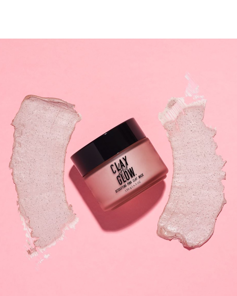 CLAY AND GLOW DETOXIFYING PINK CLAY MASK ROZE KLEIMASKER 130 G 3