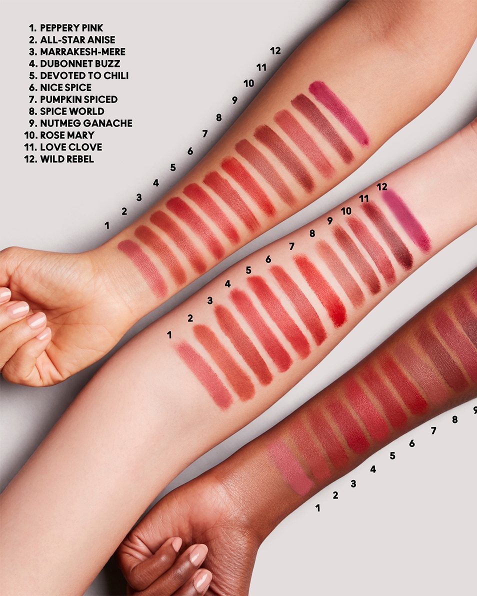 M.A.C POWDER KISS VELVET BLUR SLIM STICK ROUGE A LEVRES MAT HYDRATANT - TENUE LONGUE DUREE 12H Nice Spice 3