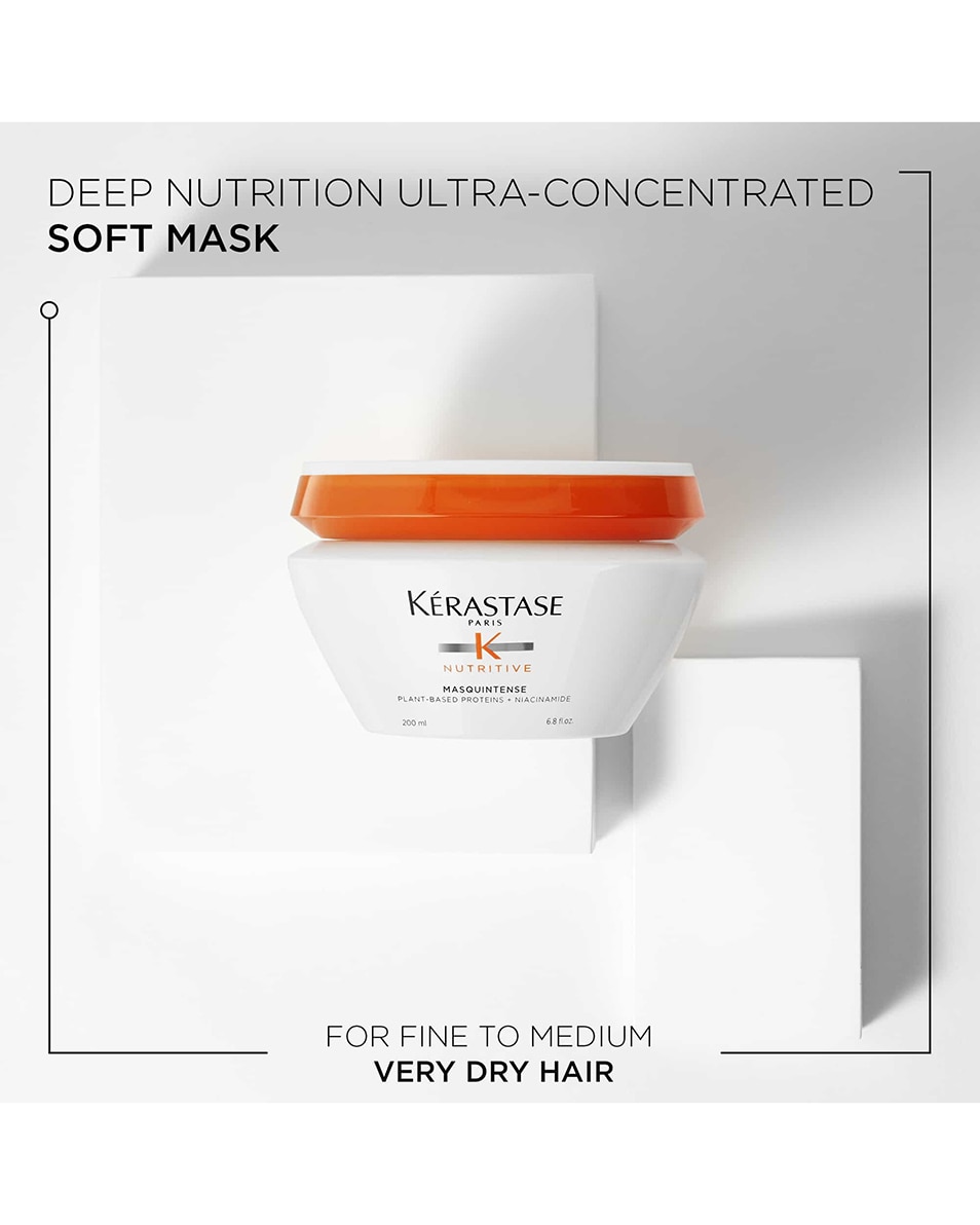 KÉRASTASE NUTRITIVE MASQUINTENSE MASQUE LÉGER ULTRA-NUTRITIF, CHEVEUX TRÈS SECS FINS/MOYENS 200 ML 3