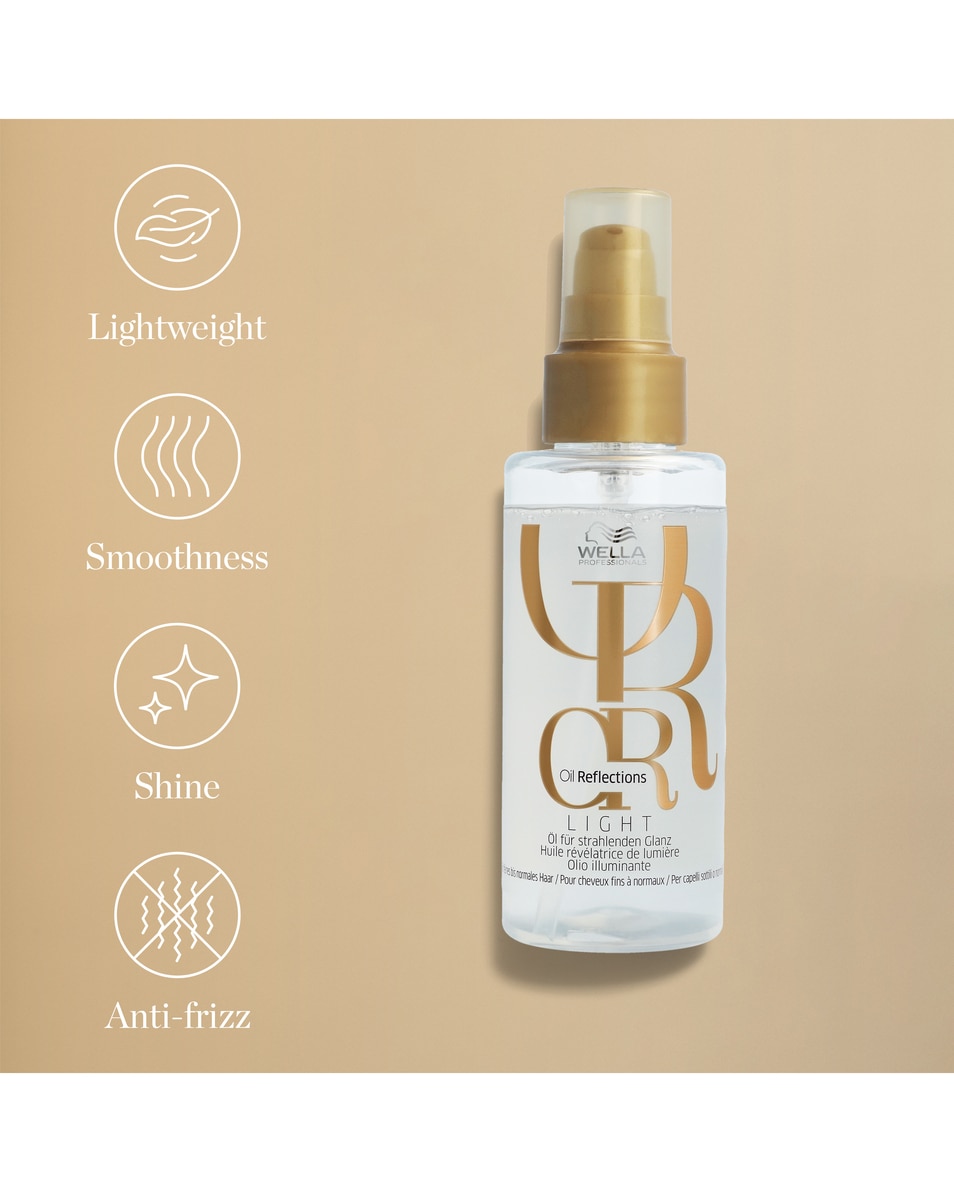 Niet-verzwarende olie voor een gladde en zachte finish