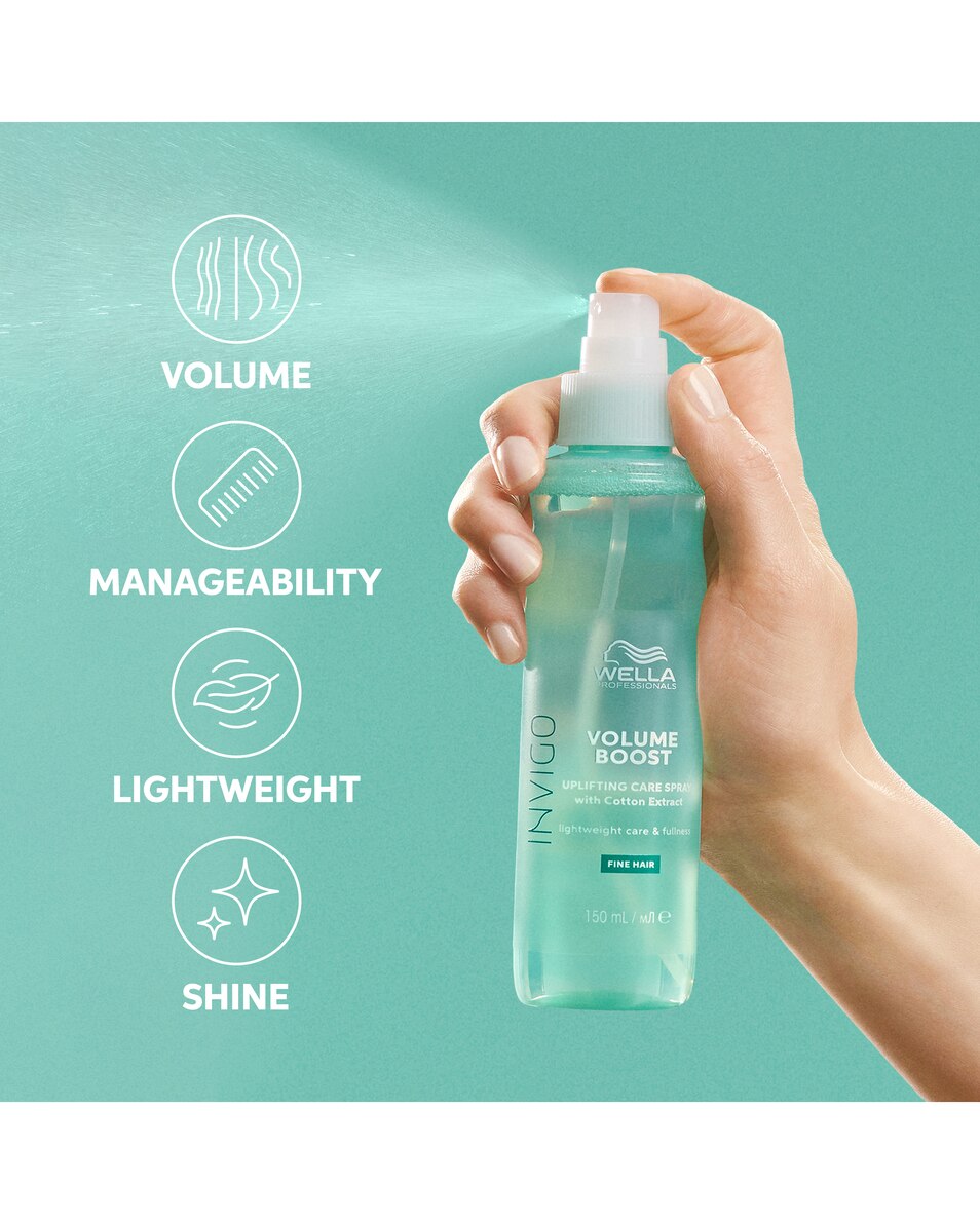 Volume spray voor fijn haar