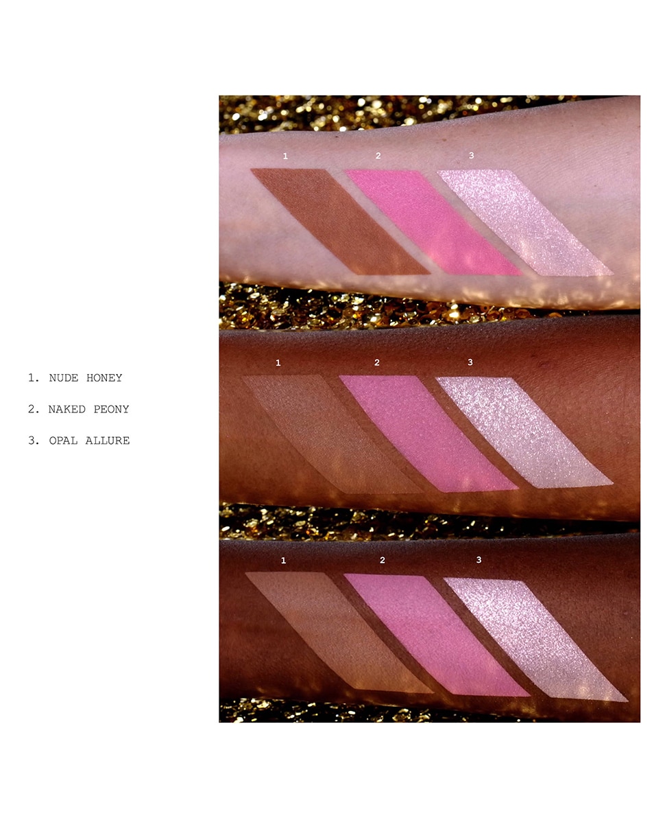 PAT MCGRATH Bijoux Brillance Collection DIVINE BRONZE + BLUSH + GLOW TRIO - FLEUREVER NUDE 3