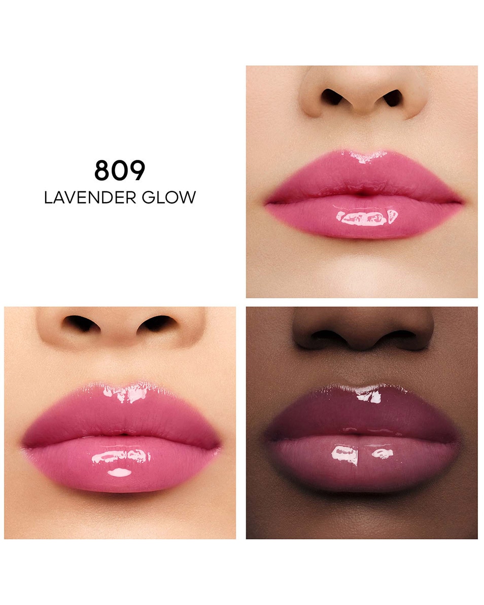 GUERLAIN KISSKISS BEE GLOW OIL MET HONING VERRIJKTE, GETINTE LIPOLIE 809 LAVENDER GLOW 3