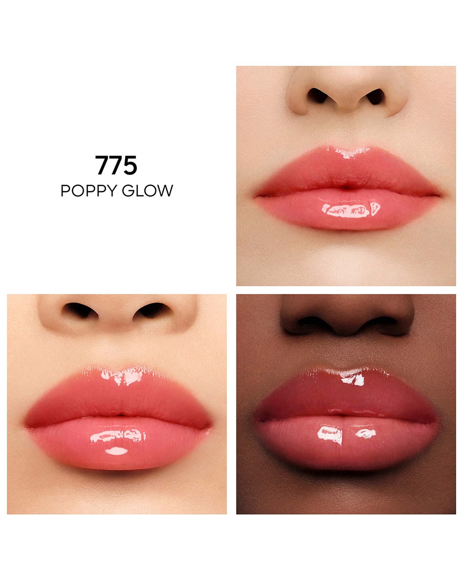 GUERLAIN KISSKISS BEE GLOW OIL MET HONING VERRIJKTE, GETINTE LIPOLIE 775 POPPY GLOW 3