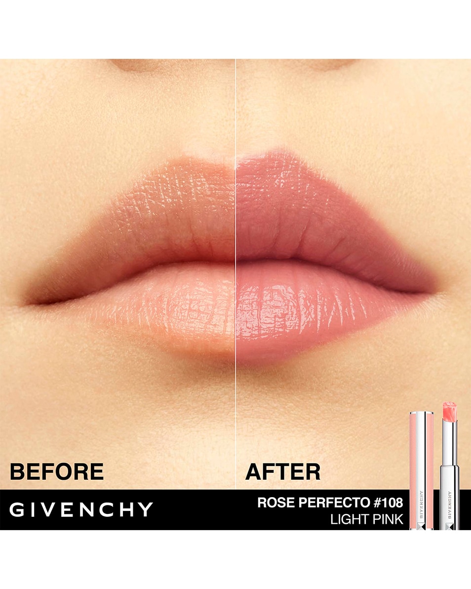 GIVENCHY COSMETICS LE ROSE PERFECTO ROSE PERFECTO STICK 108 PINK NUDE 3