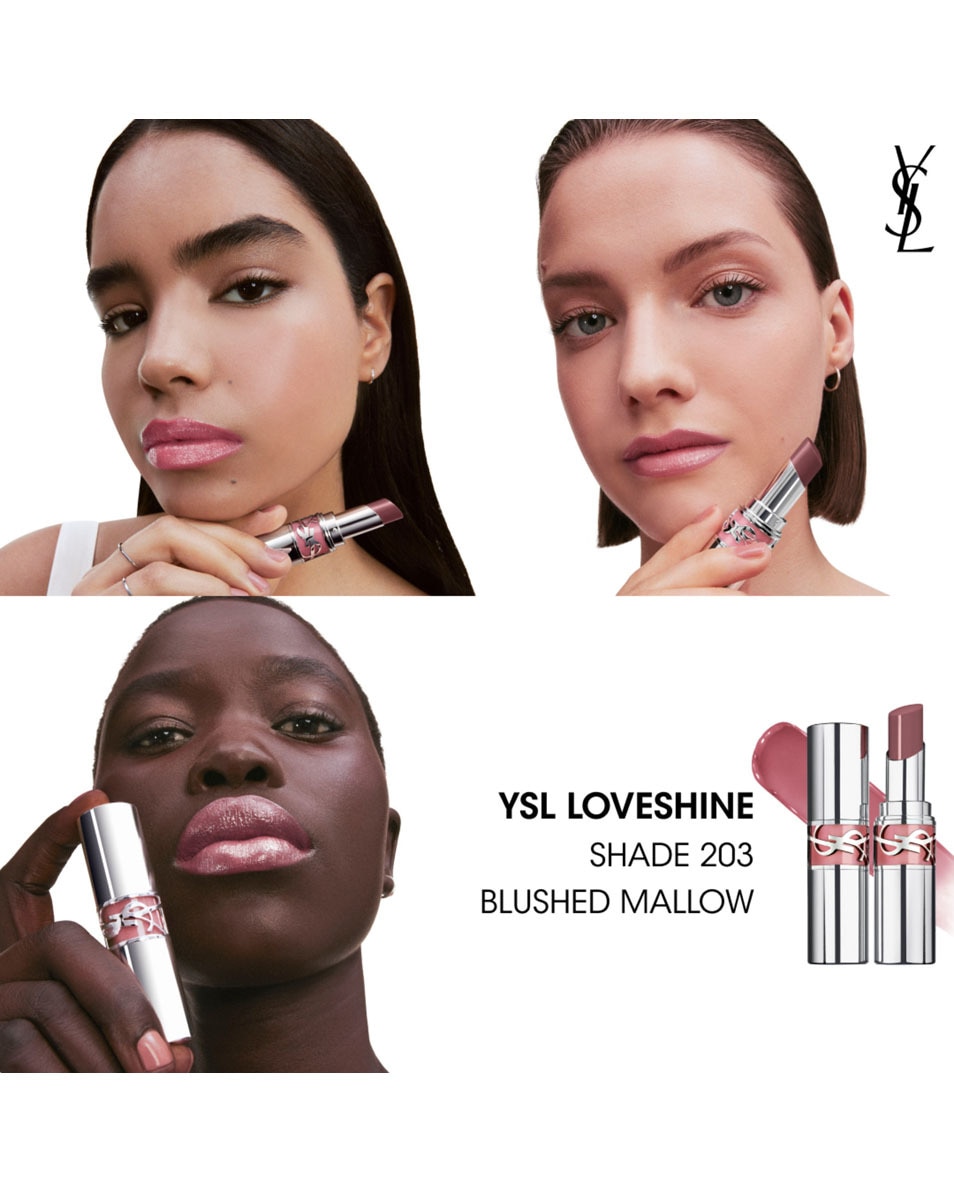 YVES SAINT LAURENT Ysl Loveshine Glanzende En Verzorgende Lippenstift - 203 BLUSHED MALLOW 3