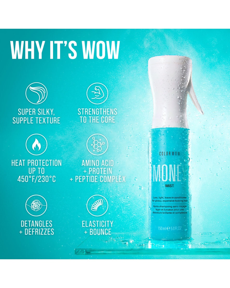 COLOR WOW Money Mist Leave-In Conditioner - Voor Dof, Breekbaar Haar 150 ML 3