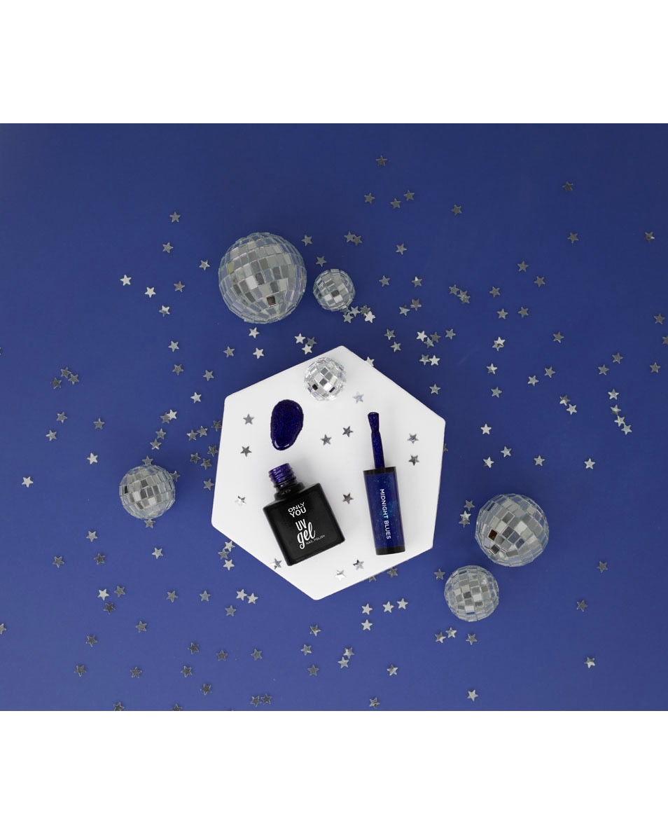 ONLY YOU LIMITED EDITION WINTER 24 UV GEL NAIL POLISH UV GEL POLISH MIDNIGHT BLUES 003 ROSE AURA 3