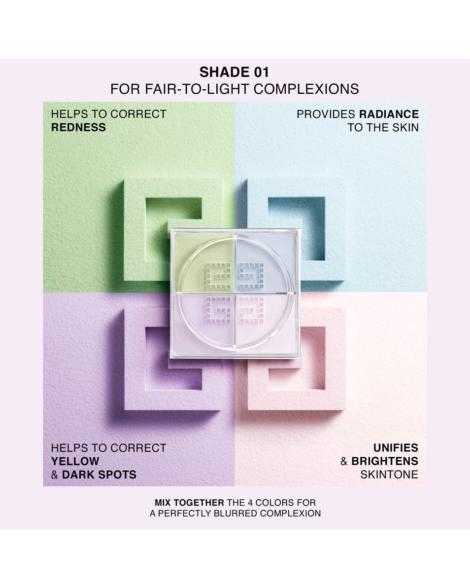 GIVENCHY COSMETICS PRISME LIBRE MINI 4-COLOR LOOSE POWDER MOUSSELINE PASTEL 3