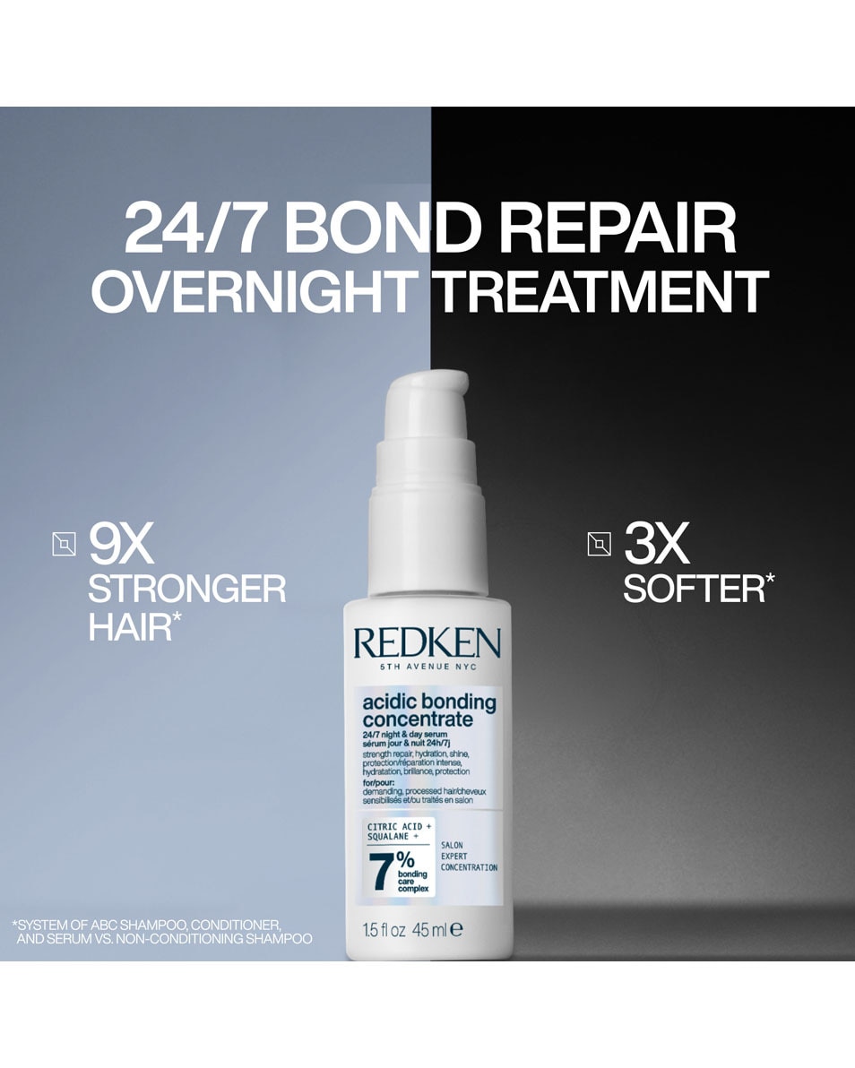 REDKEN Acidic Bonding Concentrate 24/7 night & day serum - voor beschadigd haar 45 ML 3