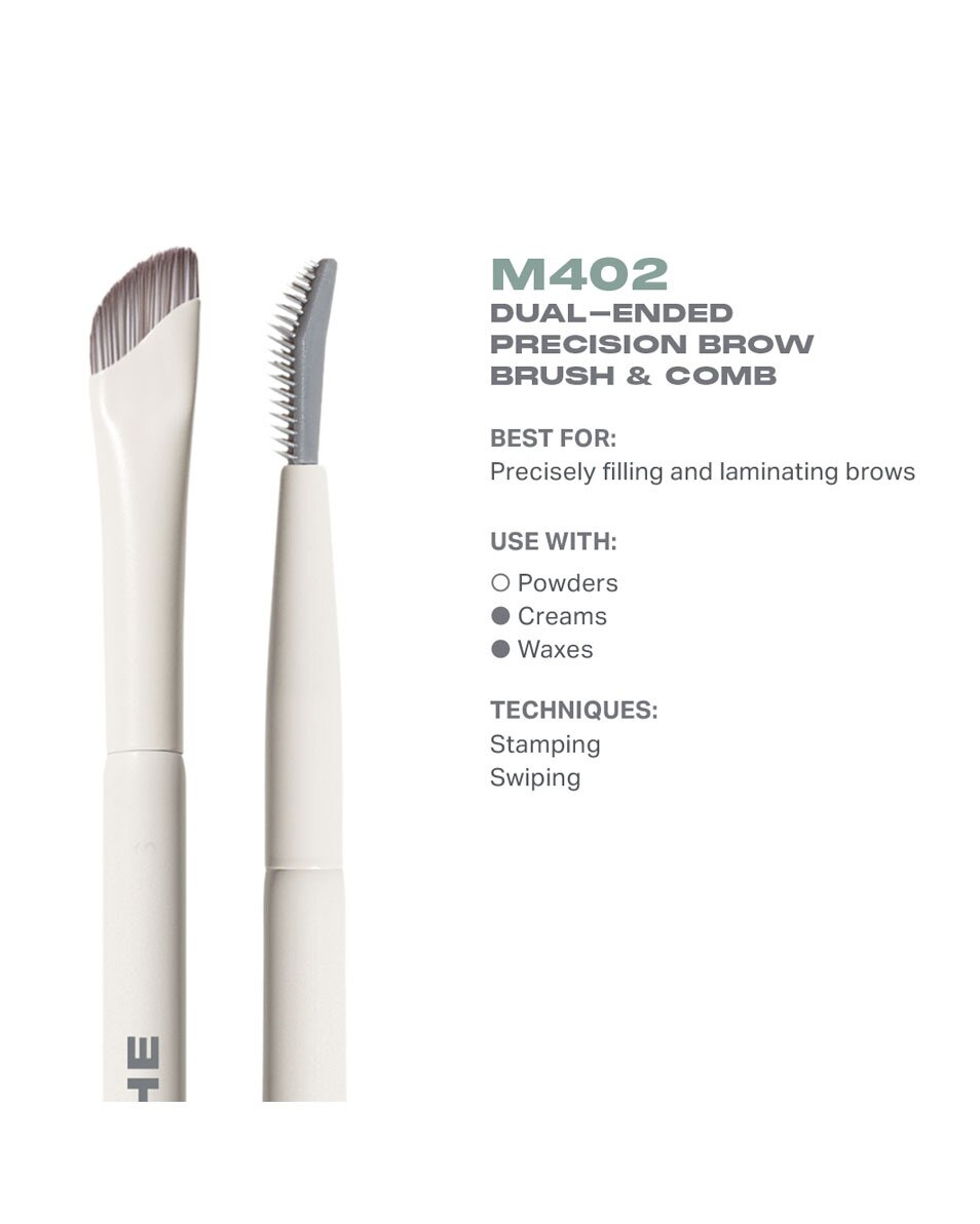 M402 DUAL-ENDED PRECISION BROW BRUSH & COMB