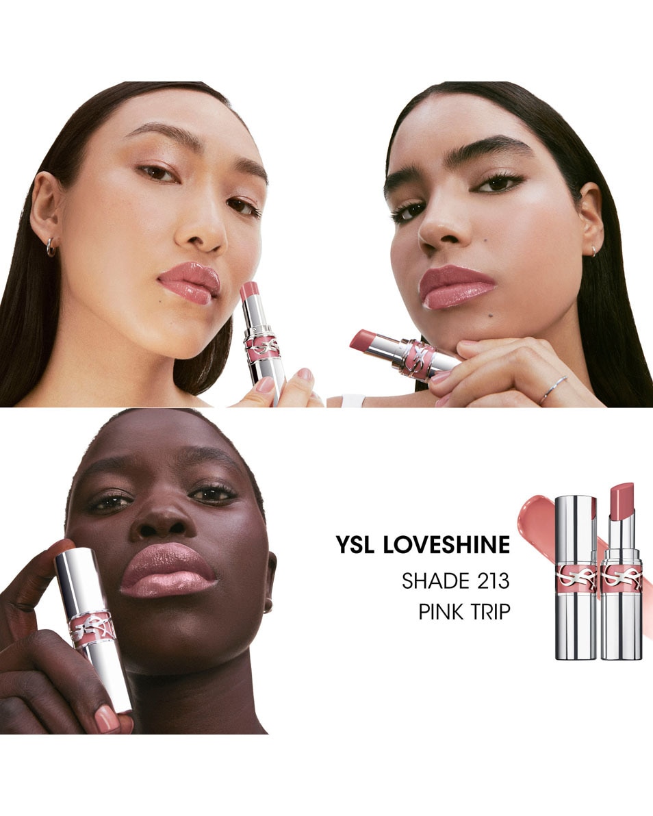 YVES SAINT LAURENT Ysl Loveshine Rouge À Lèvres Brillant & Soin 213 PINK TRIP 3