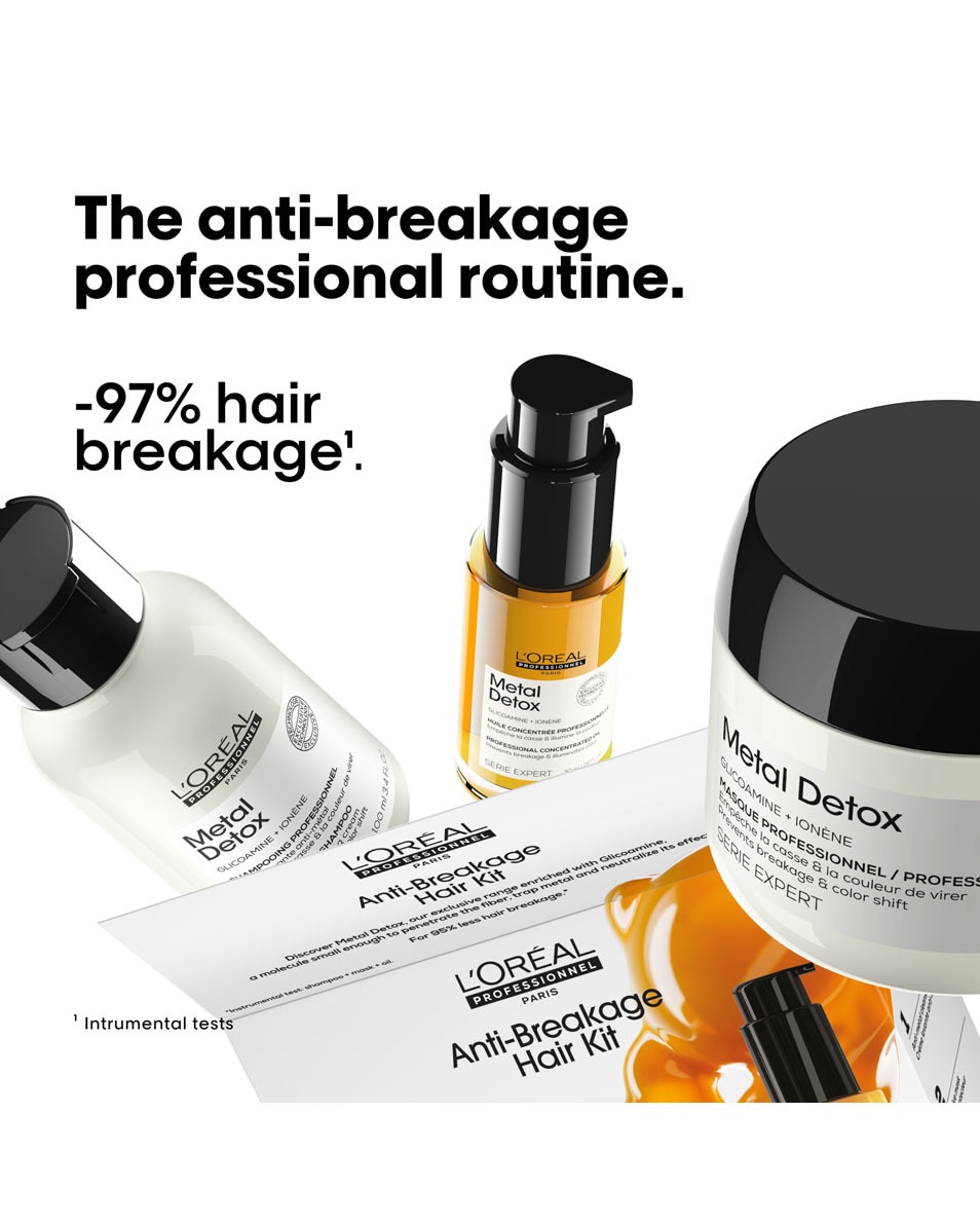 Shampooing, masque capillaire et huile concentrée