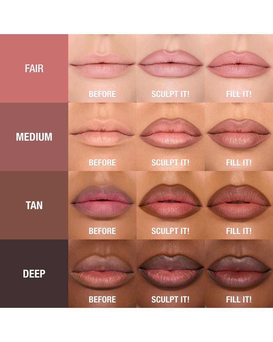 CHARLOTTE TILBURY Lip Cheat Contour Duo Lippotlood TAN 3