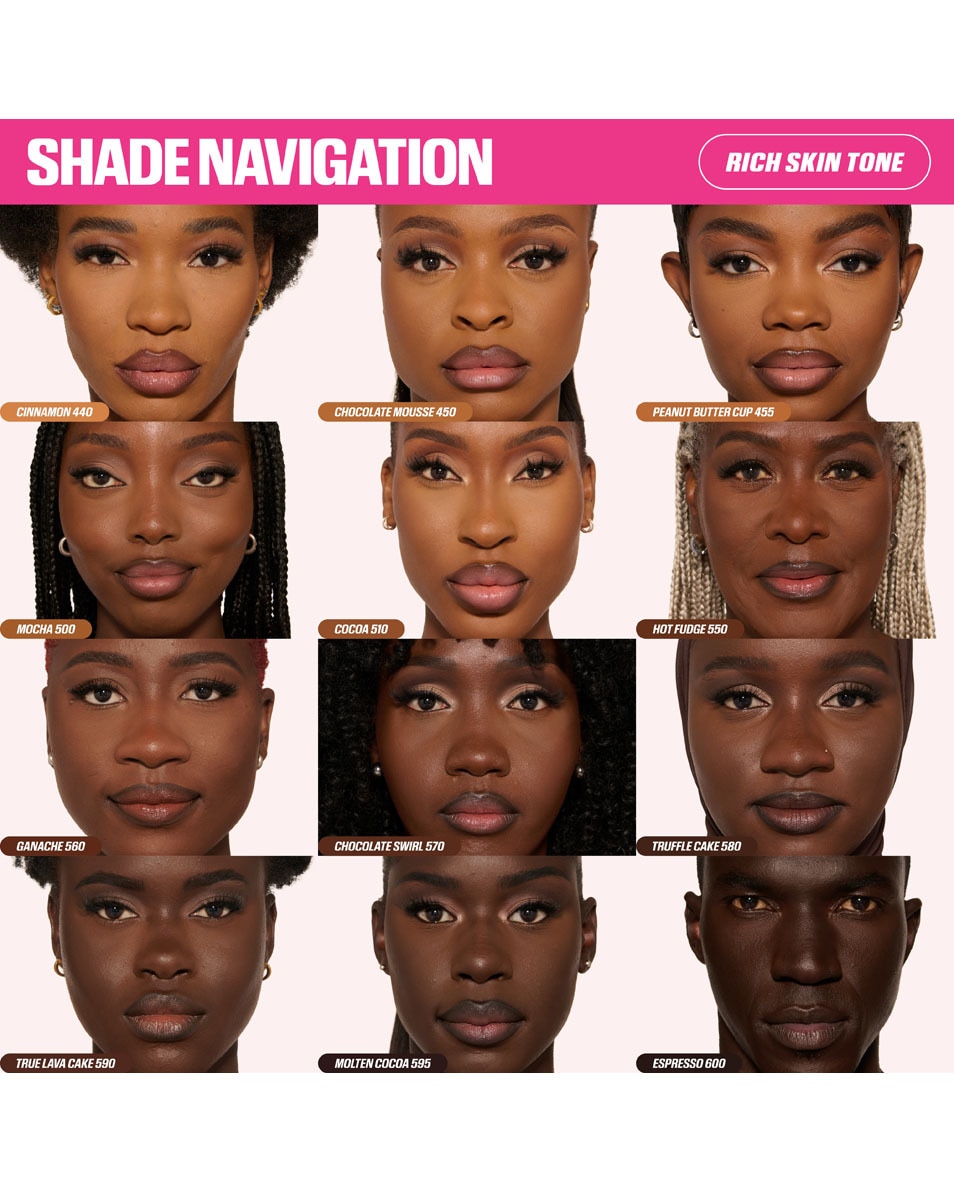 HUDA BEAUTY EASY BLUR NATURAL AIRBRUSH FOUNDATION 570 WARM - Chocolate Swirl 3