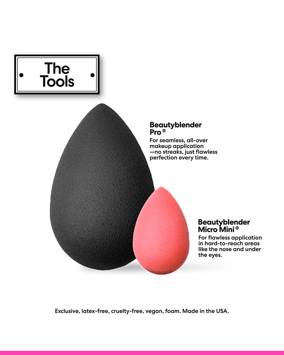 BEAUTYBLENDER Foam Pop Blending Duo Set Makeup sponge en mini makeup sponge 2 ST 3