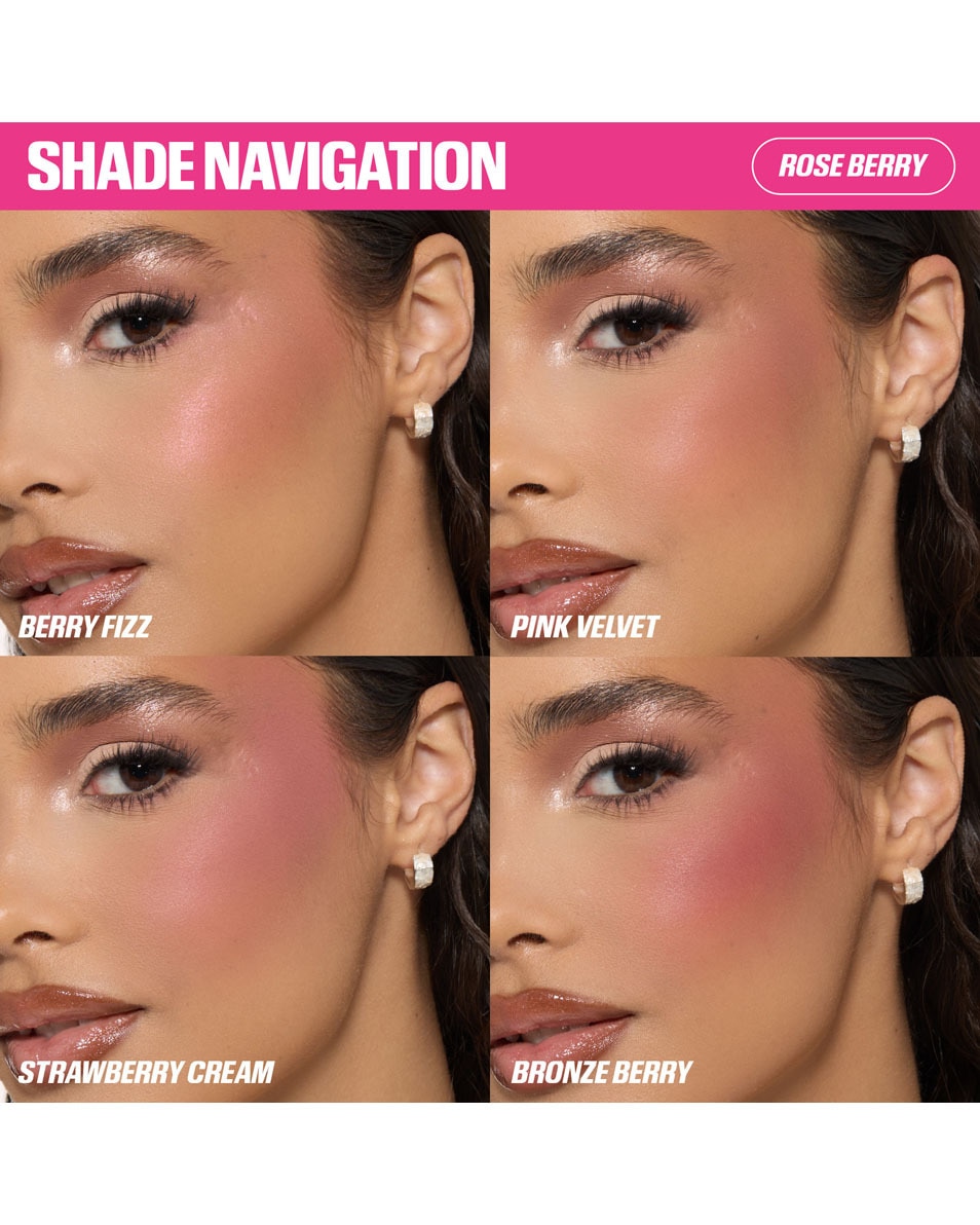 HUDA BEAUTY BLUSH FILTER Blurring Blushlighter Palette ROSE BERRY 3