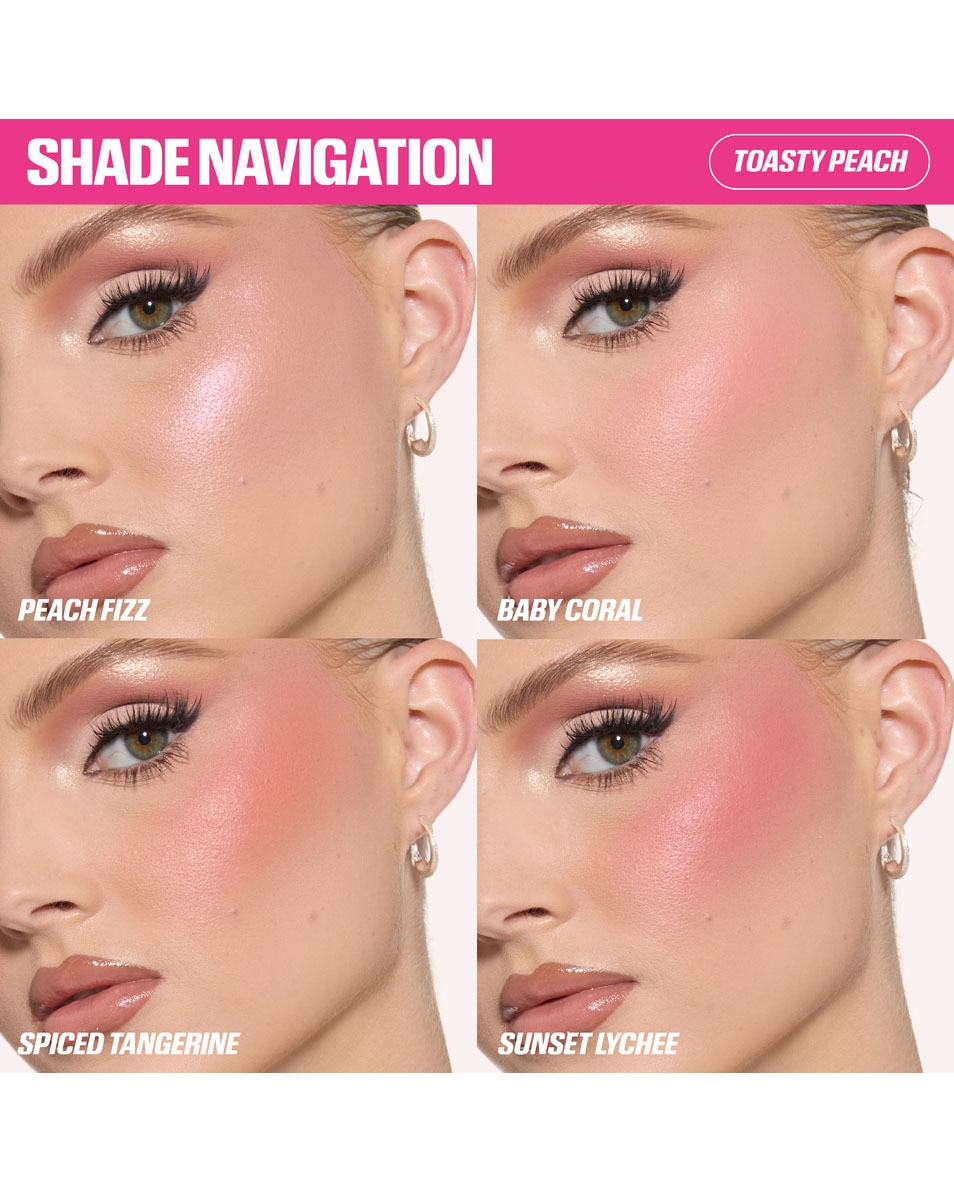 HUDA BEAUTY BLUSH FILTER Blurring Blushlighter Palette TOASTY PEACH 3