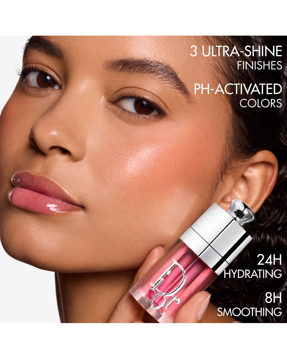 DIOR Dior Addict Lip Glow Oil Lipolie - 24u hydratatie - 3 ultra-glanzende finishes 012 Rosewood - Juicy 3