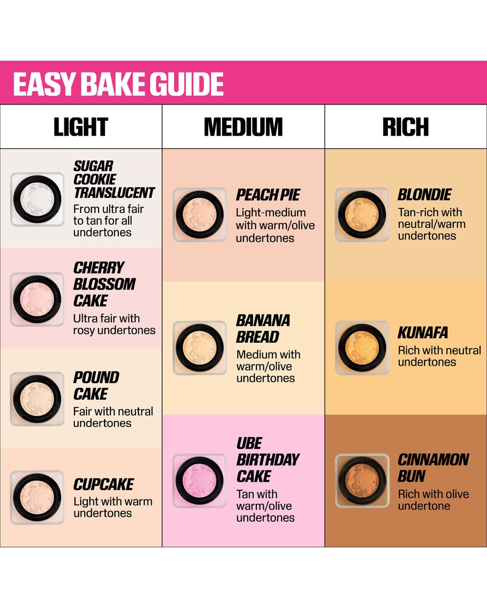 HUDA BEAUTY EASY BAKE LOOSE POWDER MATCHA MILK CAKE 3