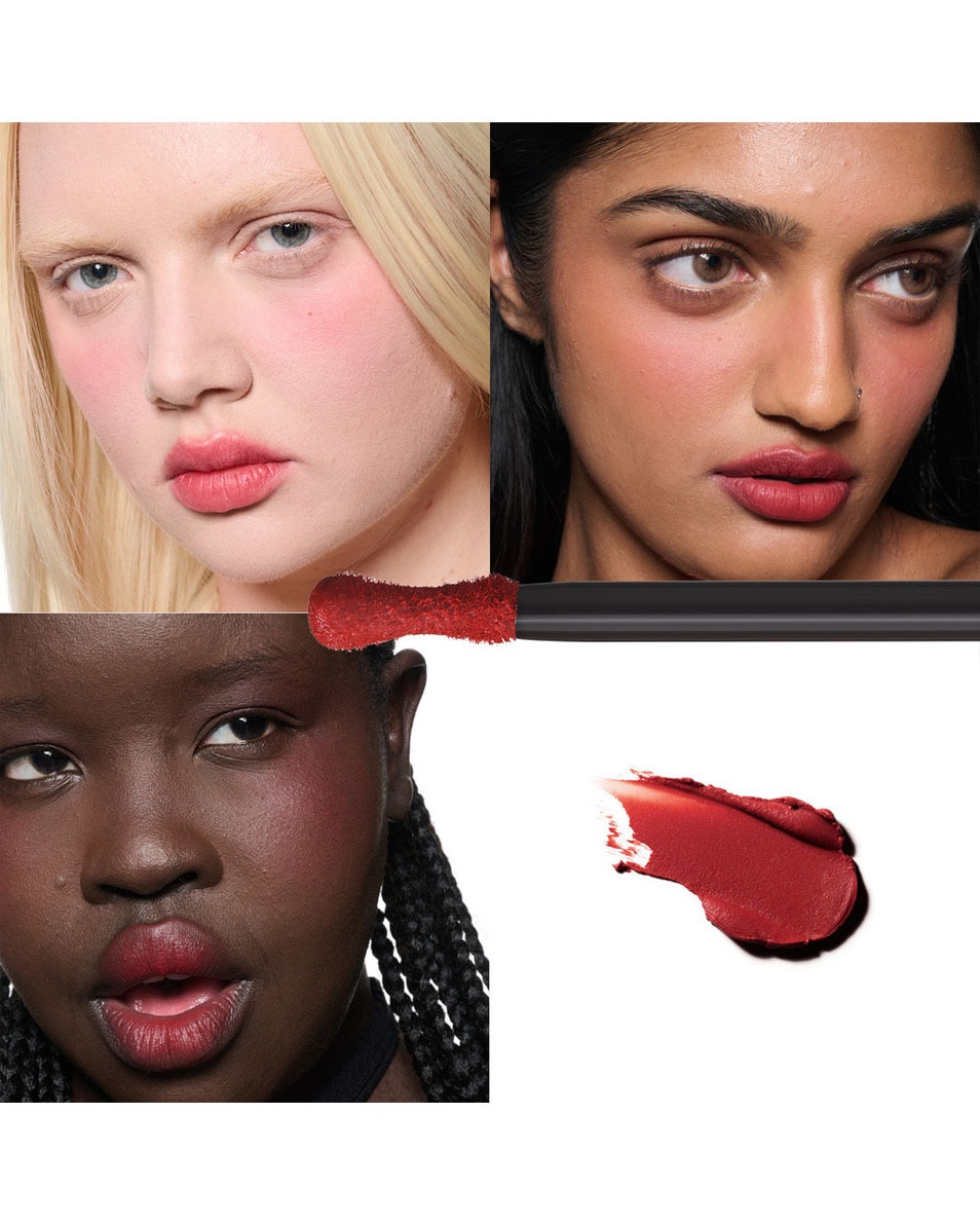 M.A.C POWDER KISS Rouge à lèvres et blush 2-en-1 Ruby Boo 3