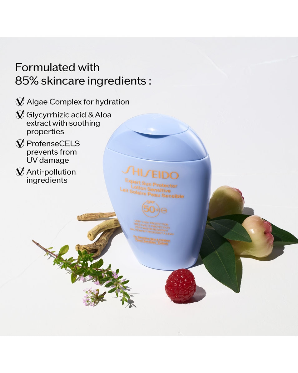 SHISEIDO Expert Sun Protector Lait Solaire Peau Sensible SPF50+ 150 ML 3