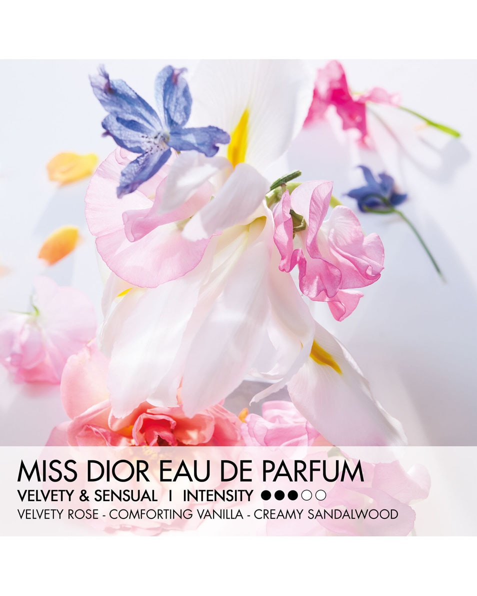 DIOR Miss Dior Eau de Parfum Roller-Pearl Parfum de voyage - Notes florales vanillées et sensuelles 20 ML