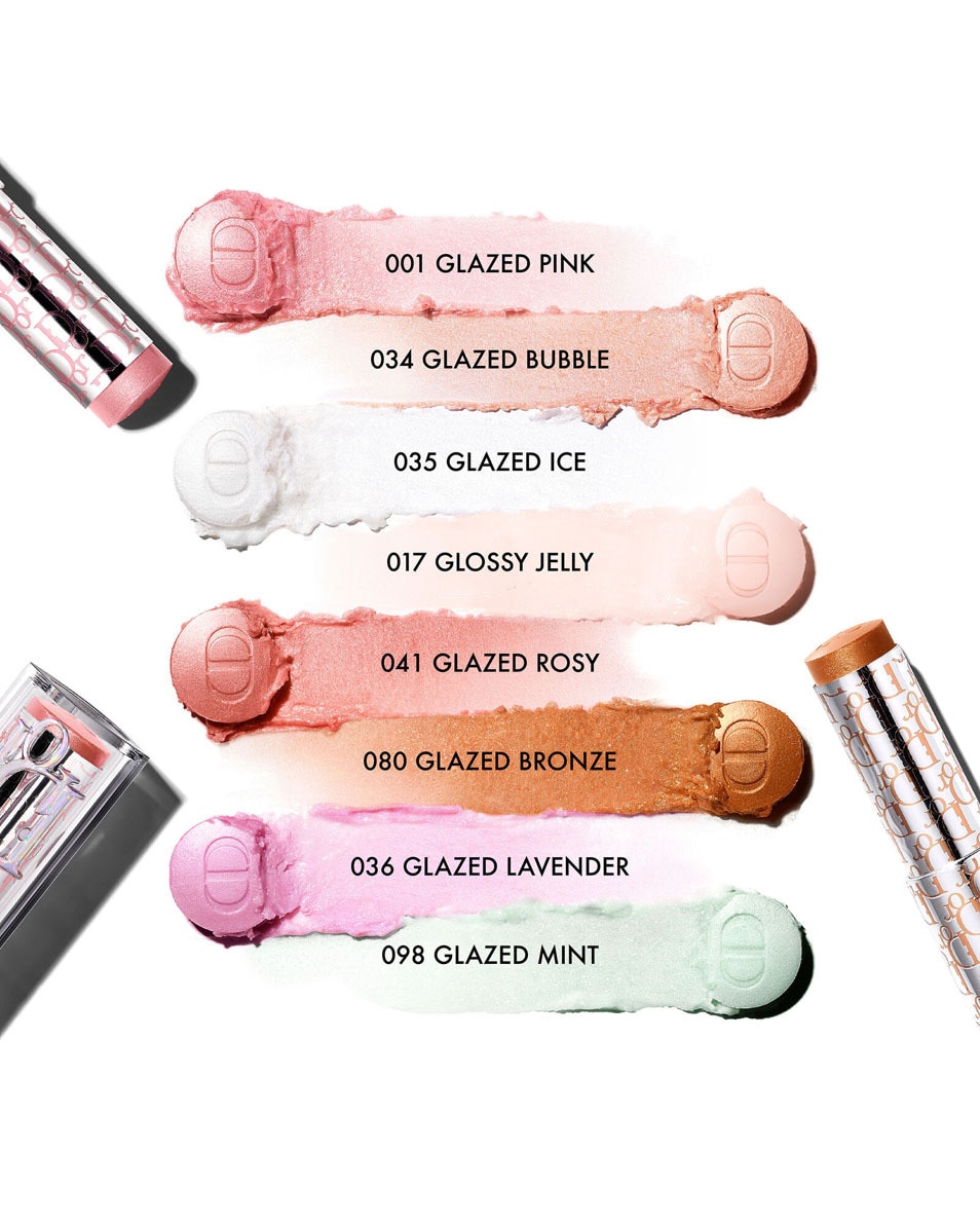 DIOR BACKSTAGE Glassy Glow Stick - Highlighter Balm Multifunctionele Highlighterstick Balsem 001 GLAZED PINK 3