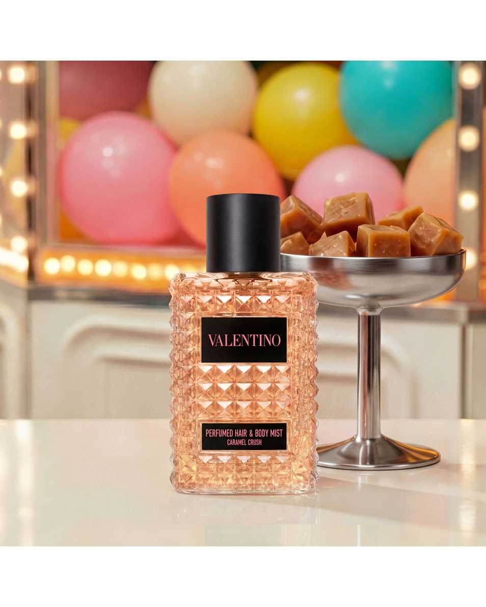 VALENTINO Born in Roma Caramel Crush Hair & Body Mist – Bloemig amber parfum voor dames