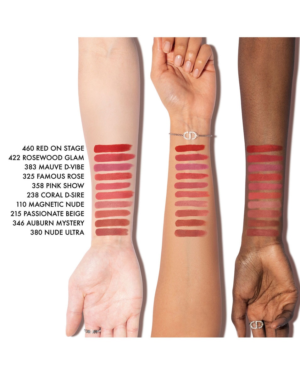 DIOR Rouge Dior On Stage - Longwear lipstick, matte finish Langhoudende lipstick - 24 uur zonder afgeven, matte finish 358 Pink Show 3