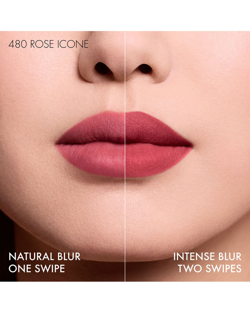 DIOR Rouge Dior On Stage Ink Blur Matte, blurring liquid lipstick Rouge à lèvres liquide sans transfert - fini mat floutant 480 Rose Icone 3