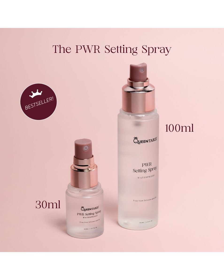 QUEEN TARZI PWR Setting Spray Mini PWR Setting Spray - Waterproof 30 ML 3