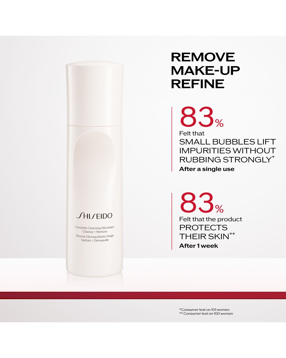 SHISEIDO Daily Essentials Mousse Démaquillante Visage 180 ML 3